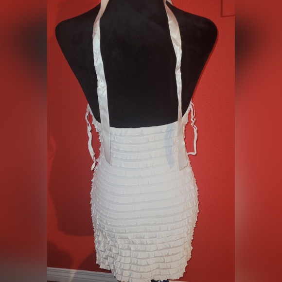 White Ruffle Dress - Picture 2 of 3